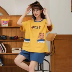 可愛いパジャマ、上下セット、レディース用、新商品