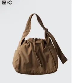 UNIQLO ユニクロ　ソフトパフィーショルダーバッグ　ブラウン