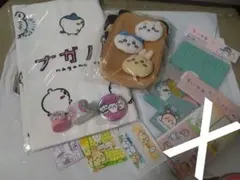 ちいかわまとめ売り　新品　ハッピーバッグ　ナガノ展　タオル　おまけ　缶バッジ