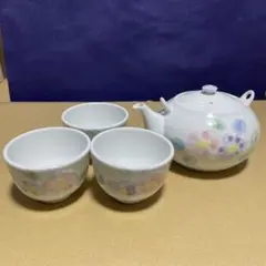 有田焼　清秀　急須とってなし　湯呑み3個セット