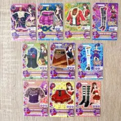 アイカツカード　スパイシーアゲハセット　アゲハロゴフリルトップス
