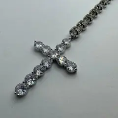 【jouetie】　シルバー ネックレス ビジュー 十字架 クロス ストーンのサムネイル