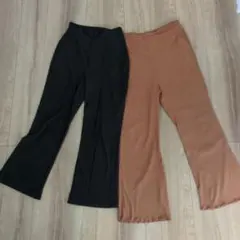 マタニティパンツ 2色セット F・Lサイズ