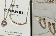 ピンクゴールドアクセサリー3点セット