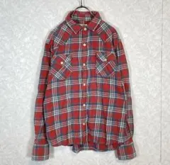 BACK NUMBER【L】 バックナンバー ネルシャツ チェック 綿100%