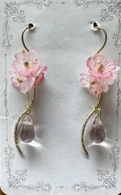 【SA284】サクラのハンドメイドピアス/イヤリング