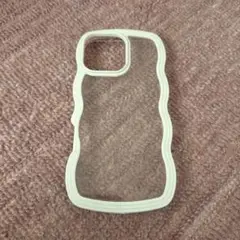 iPhone12promax用透明ケース 波型デザイン