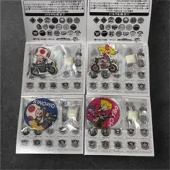 マリオカートワールド★キャラマグネッツ★4個セット☆キノピオ&ピーチ姫