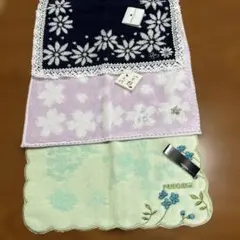 renoma 他花柄タオルハンカチ 3枚セット