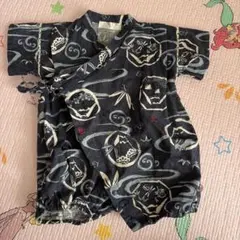 JK ONE 甚平 70cm 和風柄 紺色 浴衣 ベビー 夏祭り