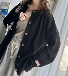 classicalelf JaVa ワッフル素材　カーディガン