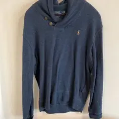 Polo Ralph Lauren ボタン付きネイビーセーター