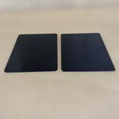 木製黒塗敷板2枚 미사용