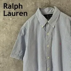 Ralph Lauren ストライプ 半袖シャツ　カスタム　メンズLサイズ