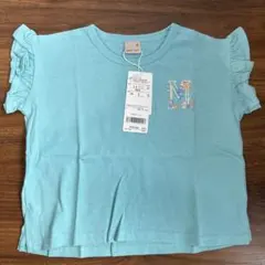 新品未使用 プティマイン Tシャツ トップス 90イニシャル 刺繍 保育園 Mのサムネイル