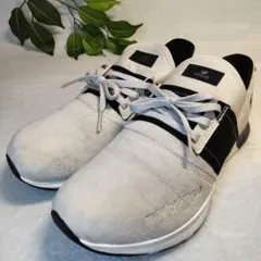 【良品】new bαlaαnce/ウォーキングシューズ/白/黒/25.0cm