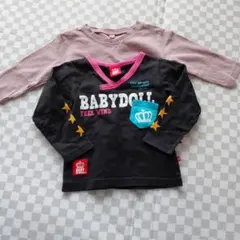 BABYDOLL 長袖Tシャツ 80サイズ トップバリュー無地ロンTまとめ売り