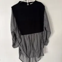 LUCA/LEDY LUCK LUCA 切替ロングシャツ　サイズフリーのサムネイル