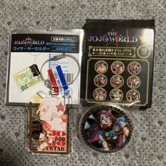 ジョジョワールド 24金メッキ缶バッジ ジョナサン 東方定助 セット