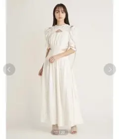 snidel スイッチングデコルテオープンワンピース