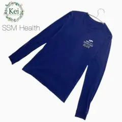 ✳️ SSMヘルス 企業ロゴ クルーネック 長袖 M 紺 ロンT コットン