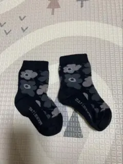 marimekko キッズ靴下 ブラック10〜11cmくらい