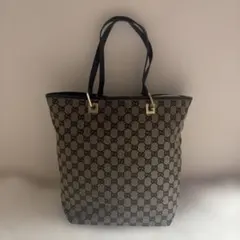 GUCCI GGキャンバス トートバッグ ブラックのサムネイル