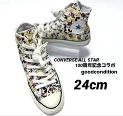 【24cm】CONVERSE ALL STAR 100周年 記念コラボ ミッキー