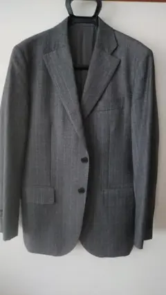 グレー ストライプ ビジネススーツ　美品