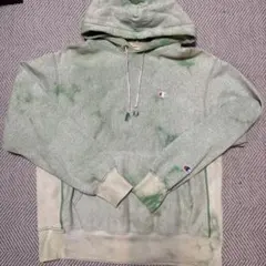 Champion グリーン タイダイ パーカー