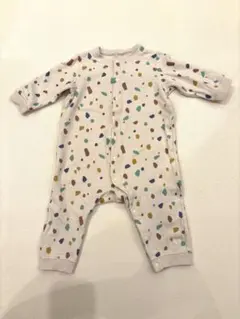 ユニクロベビー　UNIQLO スウェットカバーオール　カバーオール80 テラゾー