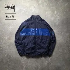 【レア】STUSSY ステューシー ナイロンジャケット 切替デザイン Lサイズ 90s USA製 OLD STUSSY ステューシー ナイロンジャケット