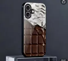 iPhone 16plus用 ケース チョコレートデザイン