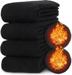 【大特価】✨靴下 メンズ 暖かい ソックス 冬 4足組セット 25-29㎝