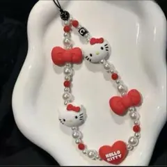 Hello Kitty ビーズ ストラップ