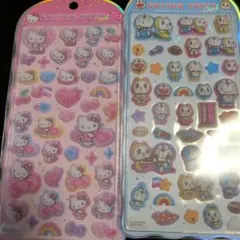 ハローキティ＆ドラえもん シールセット