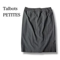 Talbots PETITES スカート 4 グレー ストライプ スーツスカートのサムネイル
