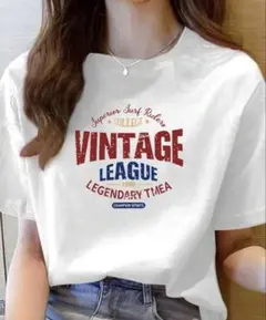 VINTAGEプリント クロップドTシャツ