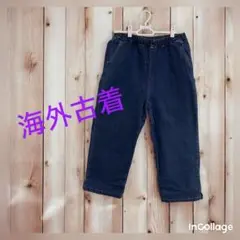 海外古着 イージーパンツ デニム ワイドパンツ