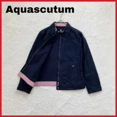 Aquascutum 香港製 スイングトップ ジップブルゾン