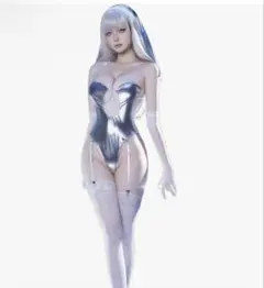 サイバー風 シスター コスプレ 3点セット セクシー レオタードのサムネイル