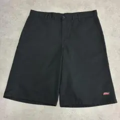 Dickies ワークショーツ W37 ブラック 古着 ハーフパンツのサムネイル