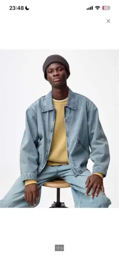 値下げ！GU デニムジャケット・ジップアップ M