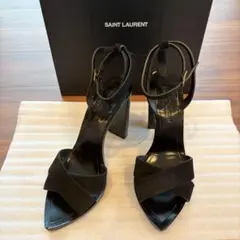 Saint Laurent スエード アンクルストラップ サンダルのサムネイル