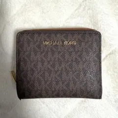 MICHAEL KORS ダークブラウン 二つ折り財布