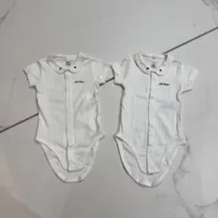 プチバトー 2枚セット ボディースーツ