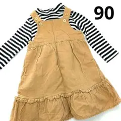 こども服　ベビー服　90　ボーダー　ジャンパースカート　UNIQLO　Gap
