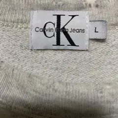 Calvin Klein Jeans グレー トレーナー Lサイズ