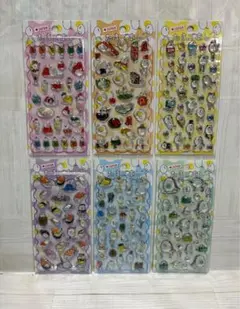 新品 【 6種類セット 】正規品 たまごあし シール ぷっくりシール まとめ売り