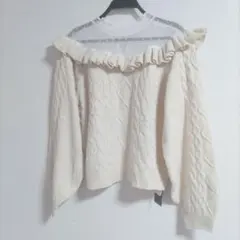 アイボリー ニット アイボリーM